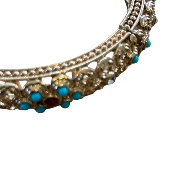 RJ Graziano bracelet Vintage expandable gold with multicolored stones - Picture 4 of 4